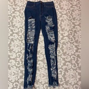Fashion Nova Distressed Skinny Jeans